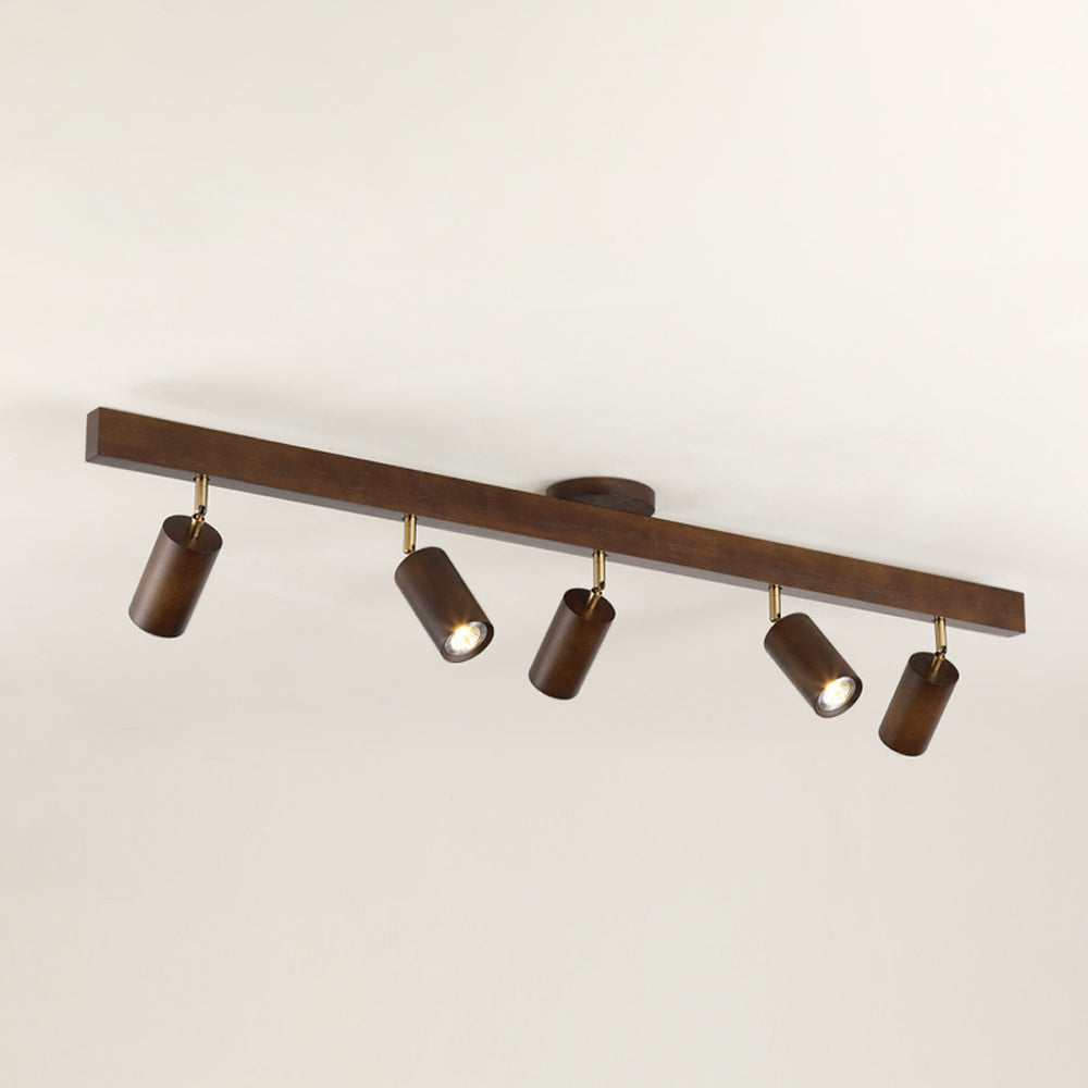 Éclairage Rail en Bois LED Plafonnier Applique Naturel Moderne Salon Salle à Manger | Sansoti