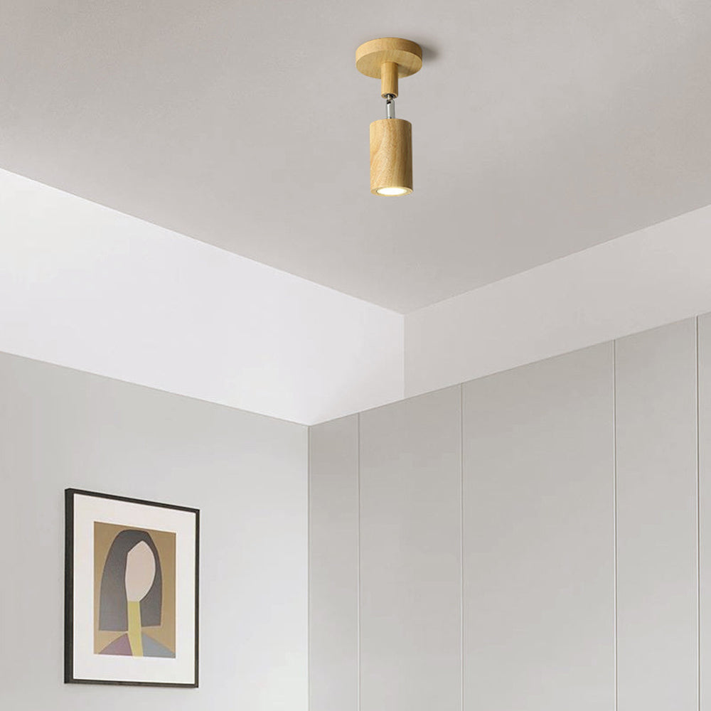 Éclairage Rail en Bois LED Plafonnier Applique Naturel Moderne Salon Salle à Manger | Sansoti