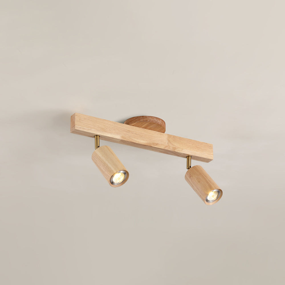 Éclairage Rail en Bois LED Plafonnier Applique Naturel Moderne Salon Salle à Manger | Sansoti