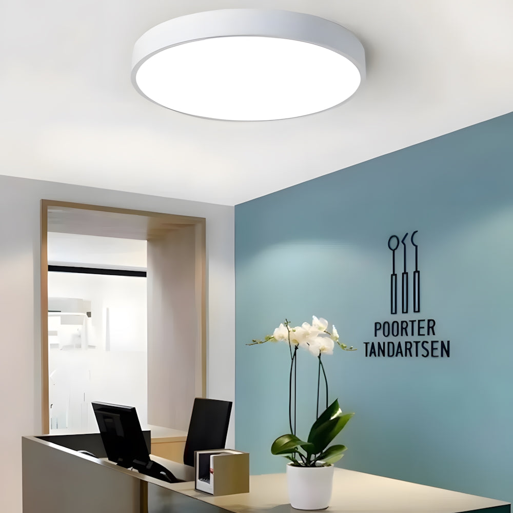 Ronde LED Plafondlamp Ultraplat Nordic Modern Dimbaar Acrylic Woonkamer Slaapkamer | Sansoti