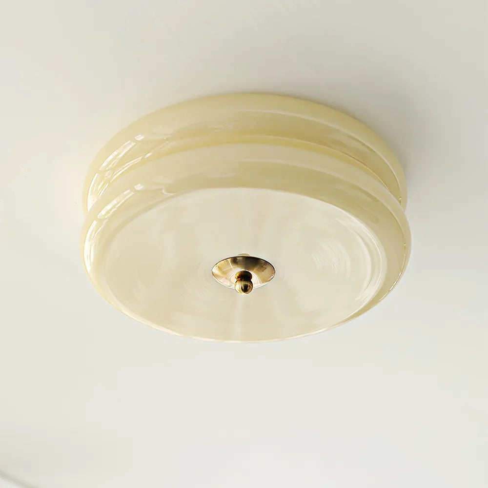 Deckenlampe Vintage Glas 1920er Industrial Gold Chrom LED Esszimmer Wohnzimmer Schlafzimmer | Sansoti