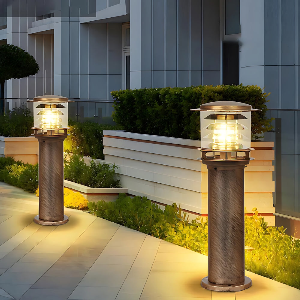 Außenleuchte Aluminium Gartenlampe Stehend Wegbeleuchtung IP65 Einfahrt Garten Villa | Sansoti