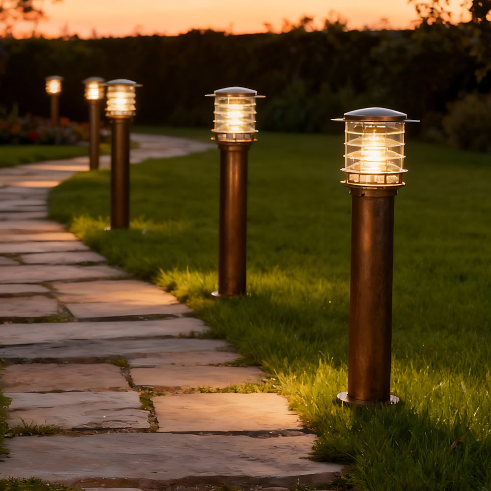 Außenleuchte Aluminium Gartenlampe Stehend Wegbeleuchtung IP65 Einfahrt Garten Villa | Sansoti