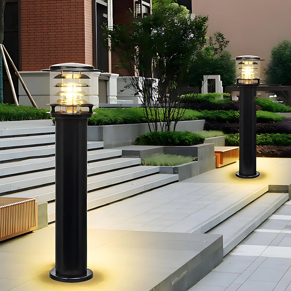 Außenleuchte Aluminium Gartenlampe Stehend Wegbeleuchtung IP65 Einfahrt Garten Villa | Sansoti