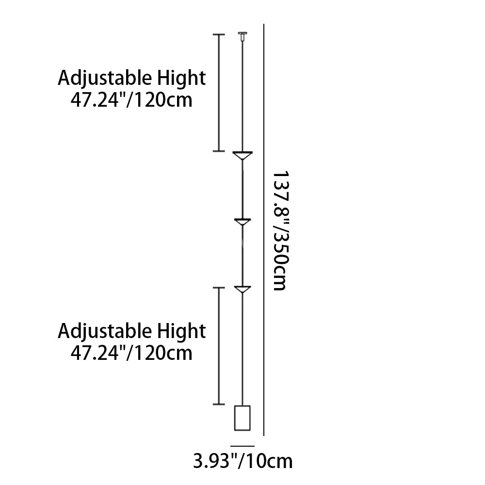 Sculpturale Hanglamp met Drie Conische Kappen Natuurstenen Voetstuk LED Warm Licht Modern Design Woonkamer | Sansoti