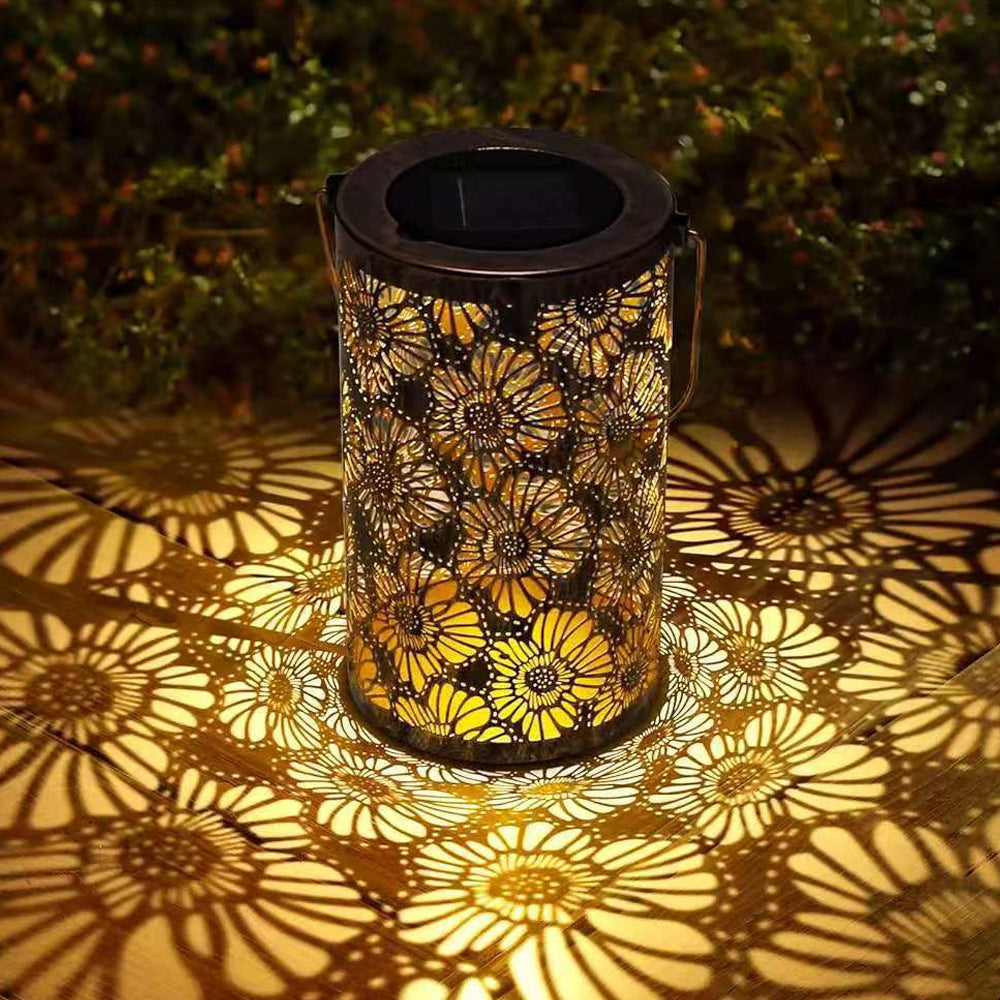 Solar Lantern Tree Pattern IP55 Waterproof Garden Hanging Standing Villa LED | Sansoti