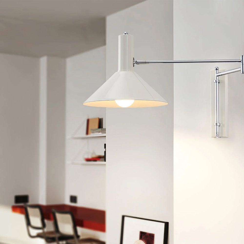 Wall Lamp Swiveling 360 Degrees Metal E27 Bed Lamp Living Room Bedroom Modern | Sansoti
