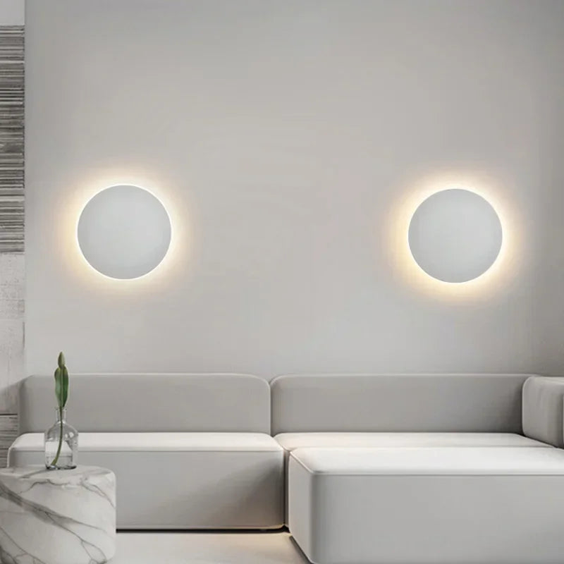 Wall Lamp Round Aluminum LED Nordic Minimalist 10W Ø13 Ø30 Hall Bedroom | Sansoti