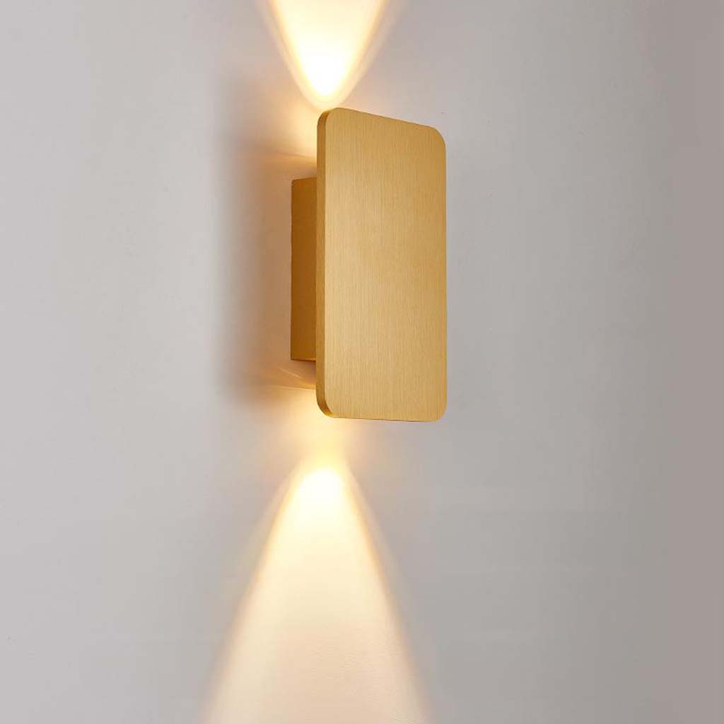 Modern Rectangular LED Wall Light Aluminum Minimalist Design 5 Colors Ambient Lighting Hallway Living Room | Sansoti