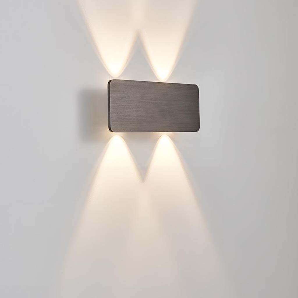 Modern Rectangular LED Wall Light Aluminum Minimalist Design 5 Colors Ambient Lighting Hallway Living Room | Sansoti