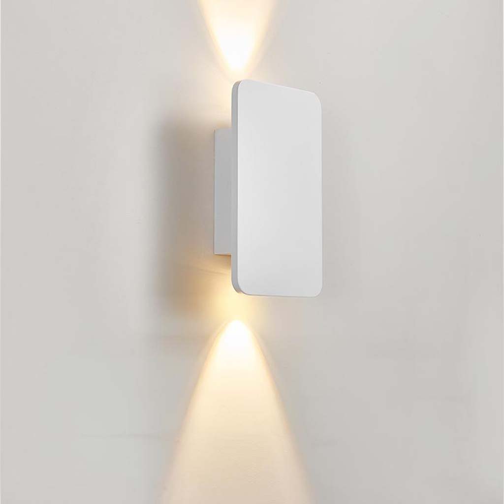 Modern Rectangular LED Wall Light Aluminum Minimalist Design 5 Colors Ambient Lighting Hallway Living Room | Sansoti