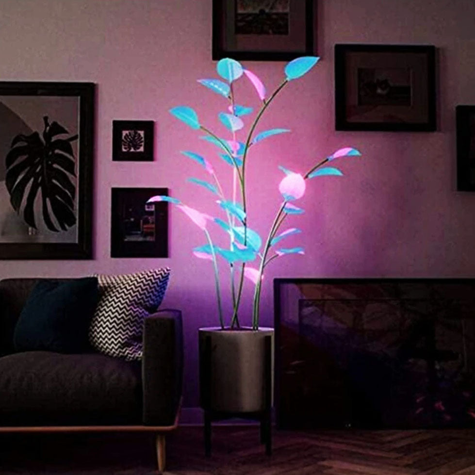 LED-Pflanzenlampe 40 cm mit Farbwechsel, USB-Stimmungslicht und Nachtbeleuchtung – Dekorative Beleuchtung für Wohnzimmer und Schreibtisch | Sansoti