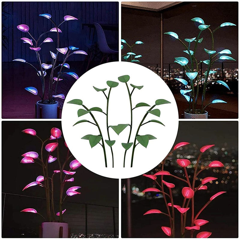 LED-Pflanzenlampe 40 cm mit Farbwechsel, USB-Stimmungslicht und Nachtbeleuchtung – Dekorative Beleuchtung für Wohnzimmer und Schreibtisch | Sansoti
