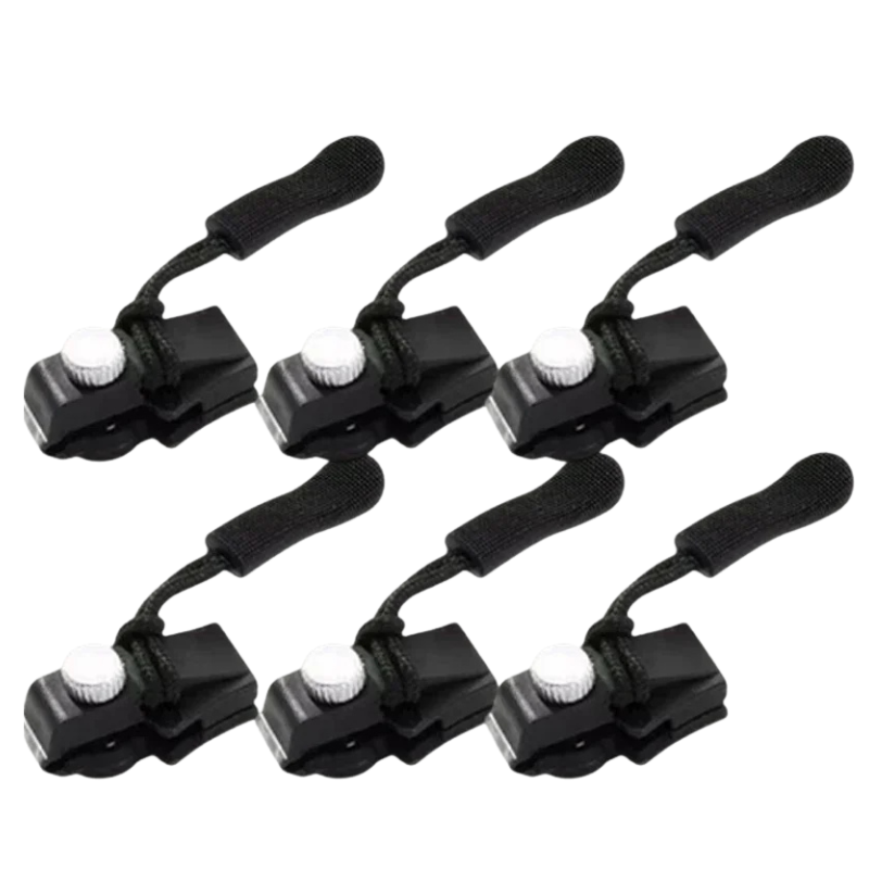 No-Sew Zipper Repair Kit 6 Pieces S M L Clip Travel Fix for Jacket Bag Boot Clothing Trousers Emergency Aid | Sansoti