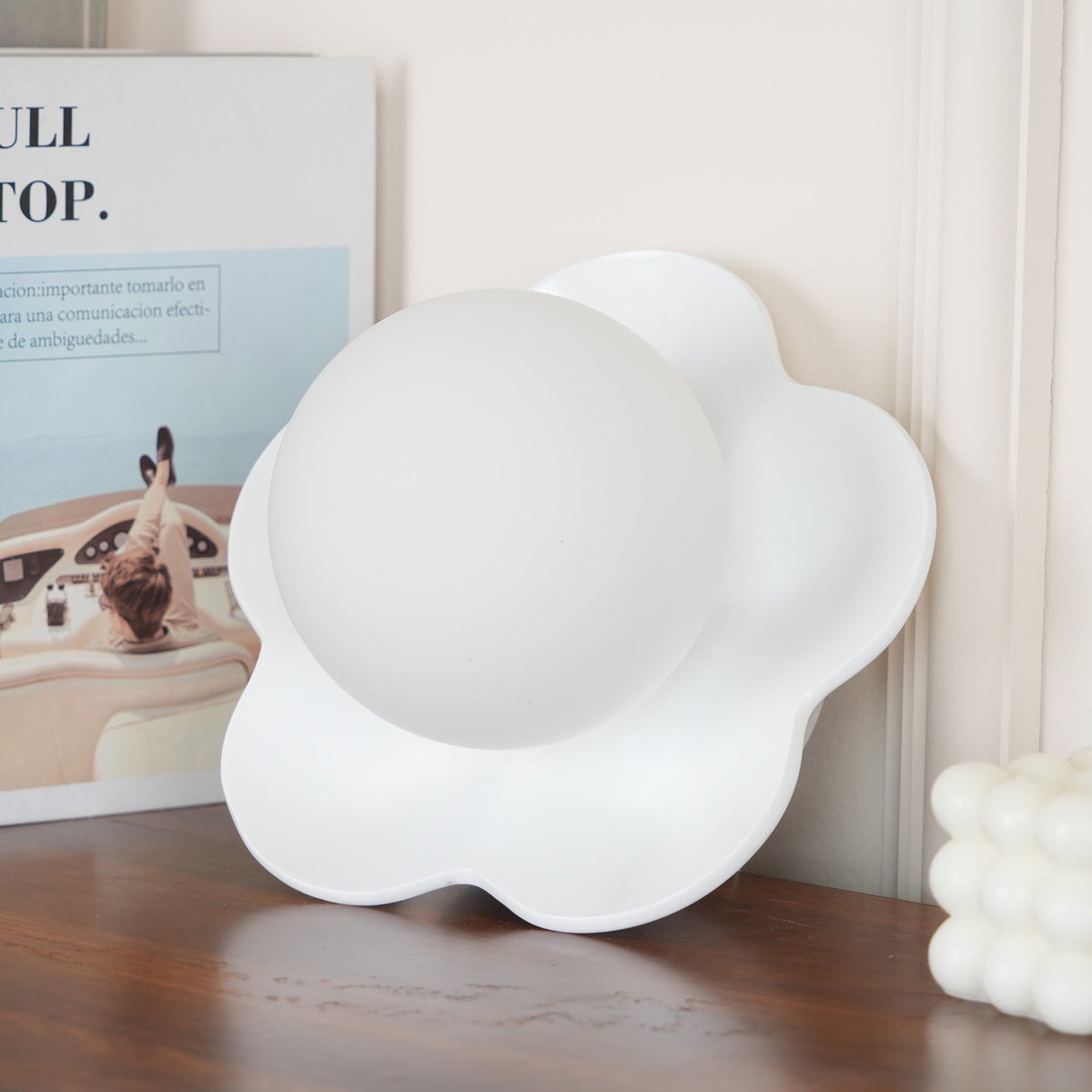 Wandlamp Bloemblaadjes Design Hars Glas G9 Fitting Dimbaar Woonkamer Slaapkamer 3 Kleuren Sfeervol Licht | Sansoti