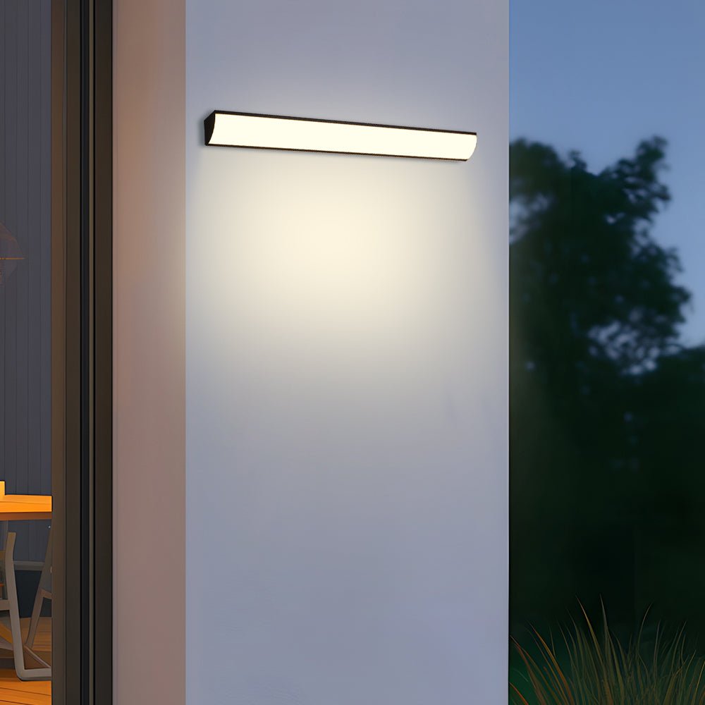 LED-Außenwandleuchte, wasserdicht nach IP65, aus Aluminium, modernes Design, Beleuchtung für Garten, Terrasse, Eingangsbereich und Außenwand | Sansoti