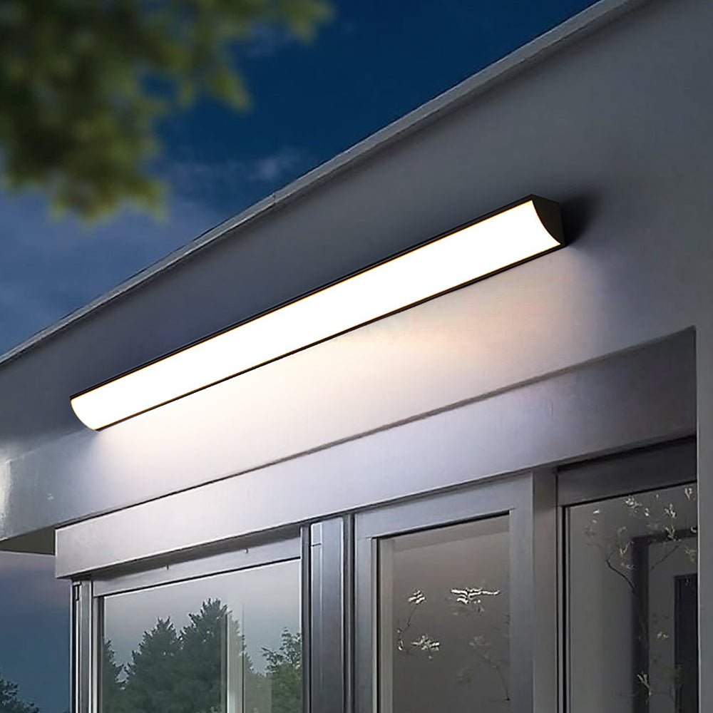 LED-Außenwandleuchte, wasserdicht nach IP65, aus Aluminium, modernes Design, Beleuchtung für Garten, Terrasse, Eingangsbereich und Außenwand | Sansoti