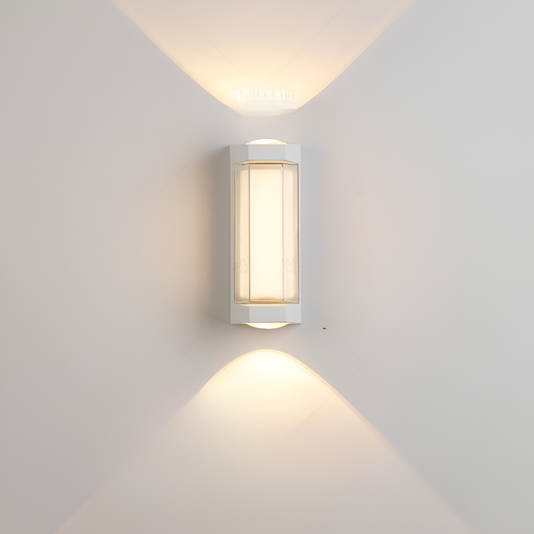 Lámpara exterior LED up down IP65 impermeable negra blanca para fachada 10W | Sansoti