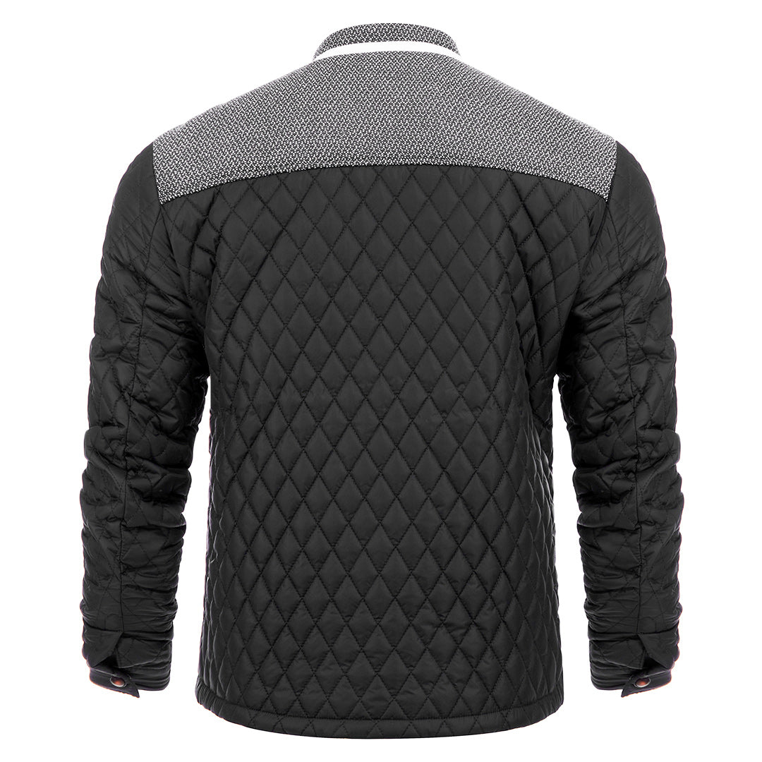 Padded Men's Winter Jacket Polyester Waterproof Black Outdoor Walking Skiing Winter Clothing Comfort Warmth | Sansoti