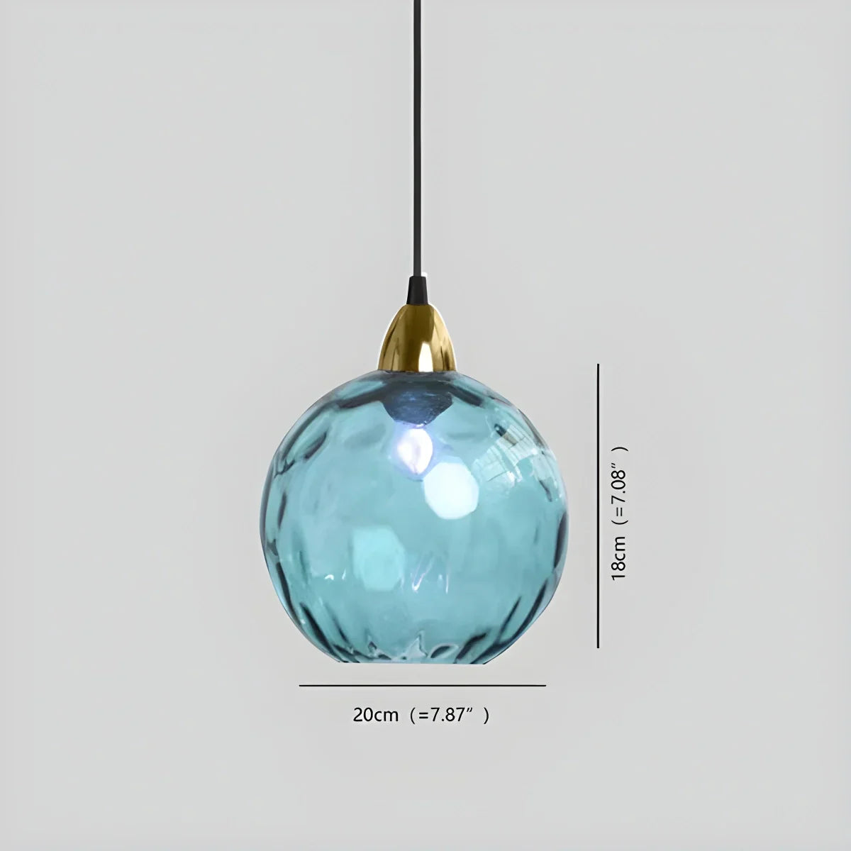 Hanglamp Glas E26 20 cm Grijs Eettafel Woonkamer Slaapkamer Rookglas Bollamp Pendellamp Sfeerverlichting | Sansoti