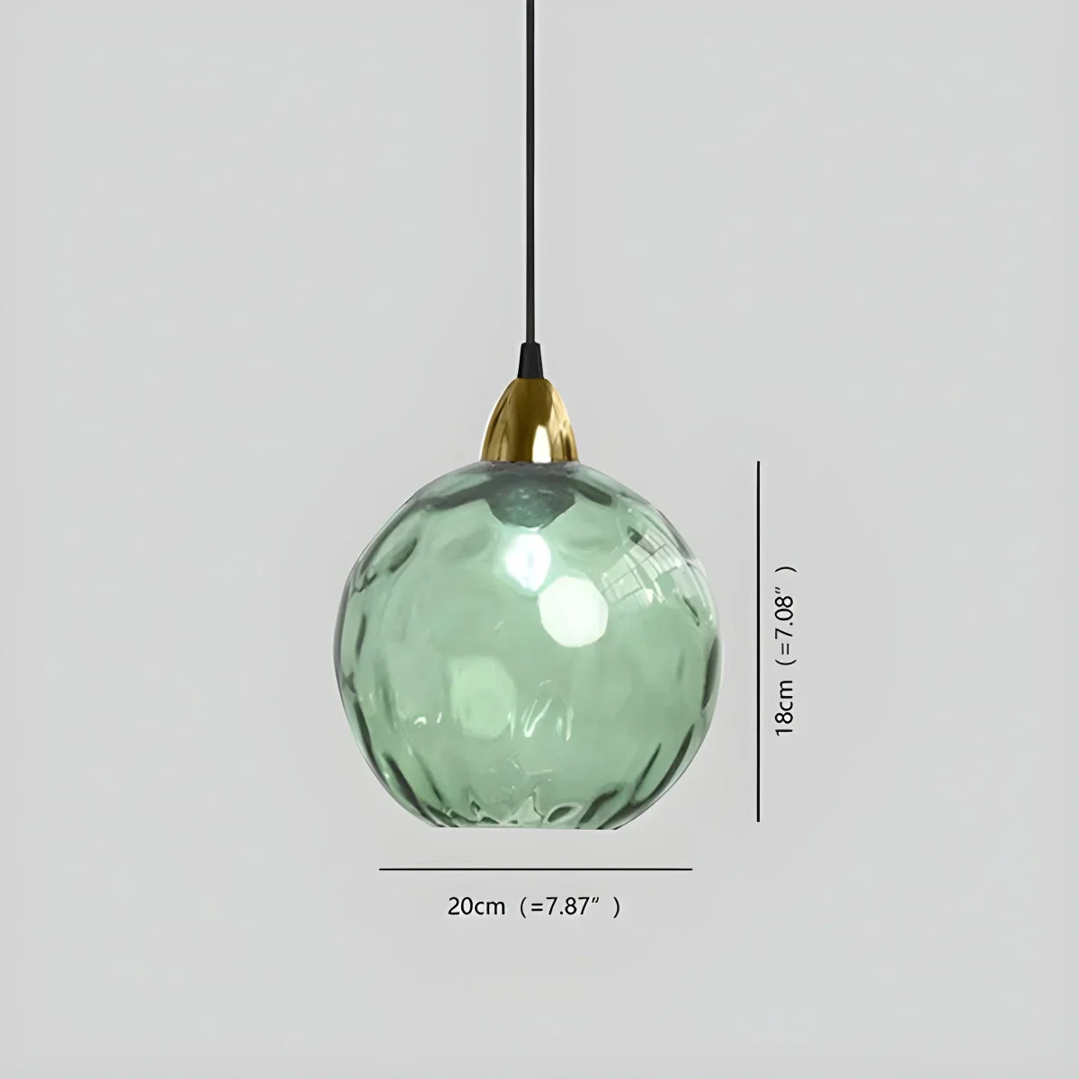 Hanglamp Glas E26 20 cm Grijs Eettafel Woonkamer Slaapkamer Rookglas Bollamp Pendellamp Sfeerverlichting | Sansoti