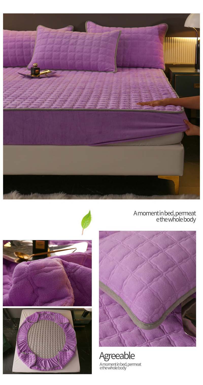 Fitted Sheet Cotton Elastic Ultra Soft Breathable Mattress Protector | Sansoti