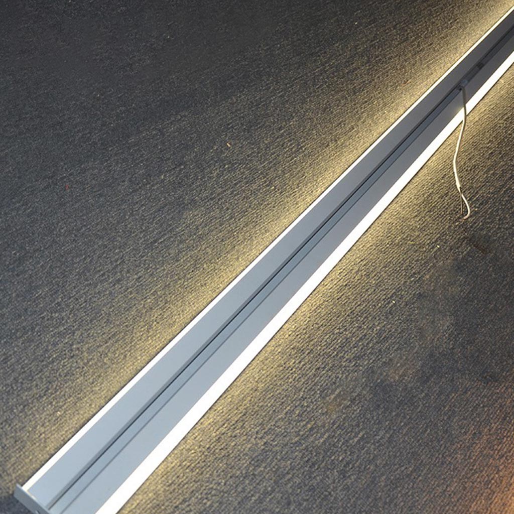 Linear LED Wall Light Aluminum Dimmable Black White Modern Slim Design Bedroom Living Room Ambient Lighting | Sansoti