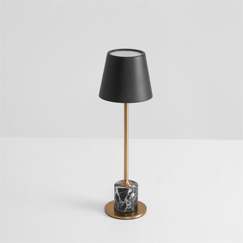 Portable Mini Table Lamp on Battery with Marble Base Ø10cm | Sansoti