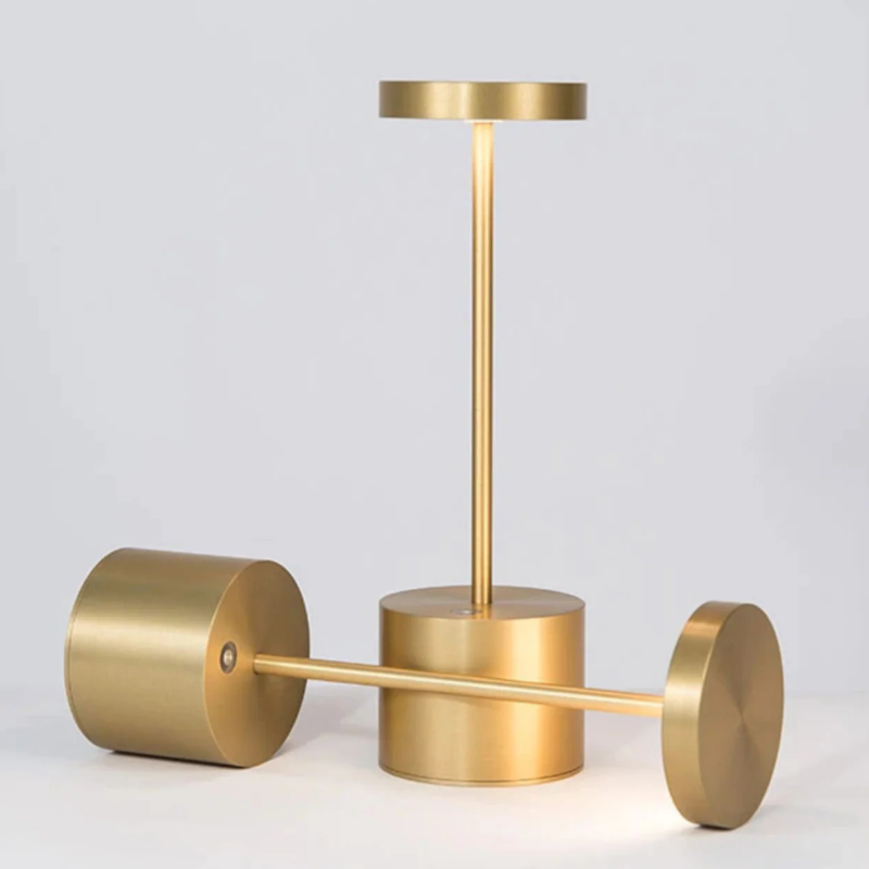 Lampe de Table Sans Fil Rechargeable LED Aluminium Dimmable IP54 Extérieur Intérieur Terrasse | Sansoti