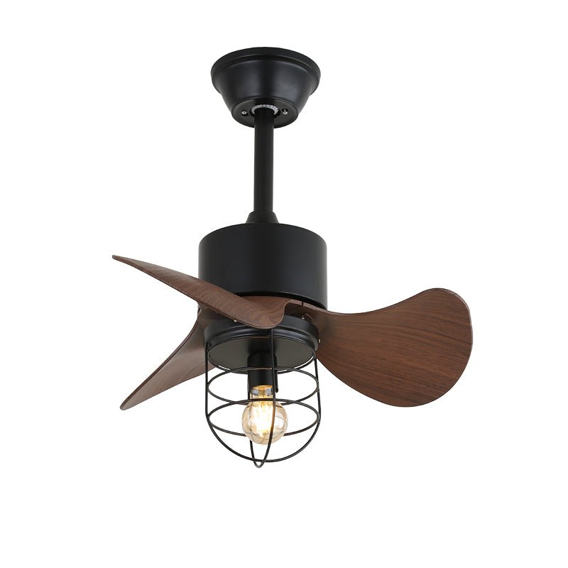 Industrial ceiling fan with lighting – Adjustable fan lamp with remote control for modern interiors | Sansoti