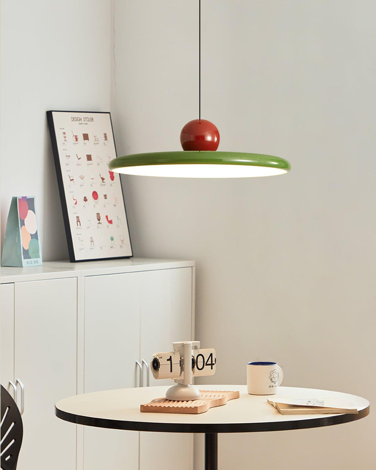 Suspension LED ronde Lola – Design minimaliste en métal et disque acrylique – Dimmable – Ø30/40/50cm – 3 températures de couleur – Câble réglable 150cm | Sansoti