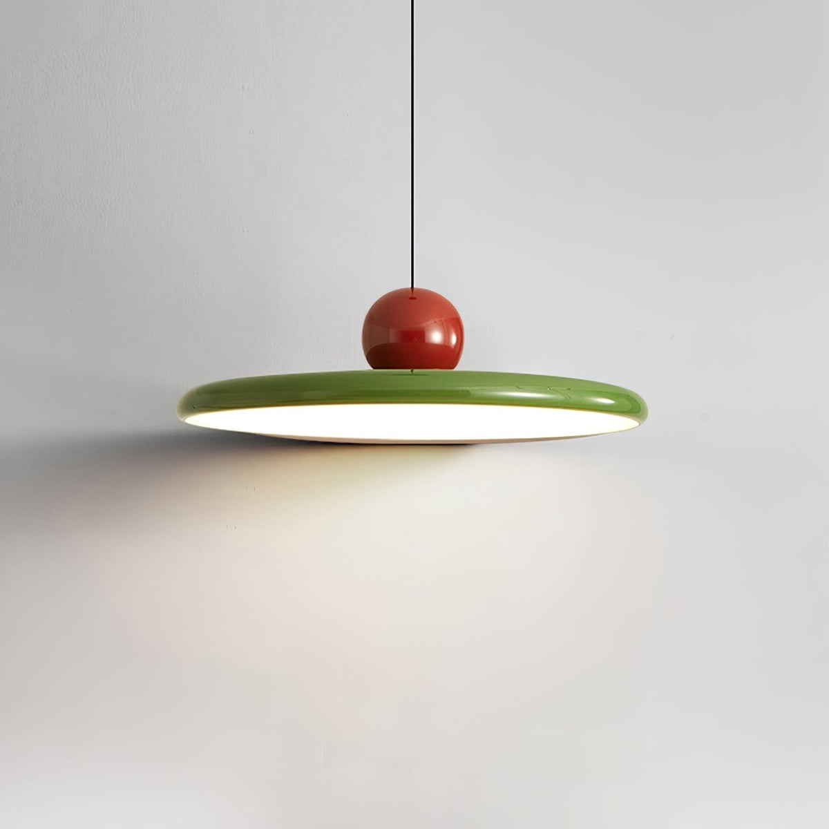 Ronde LED Hanglamp Lola – Minimalistisch Metaal & Acryl Disk Design – Dimbaar – Ø30/40/50cm – 3 Kleurtemperaturen – 150cm Verstelbare Kabel | Sansoti