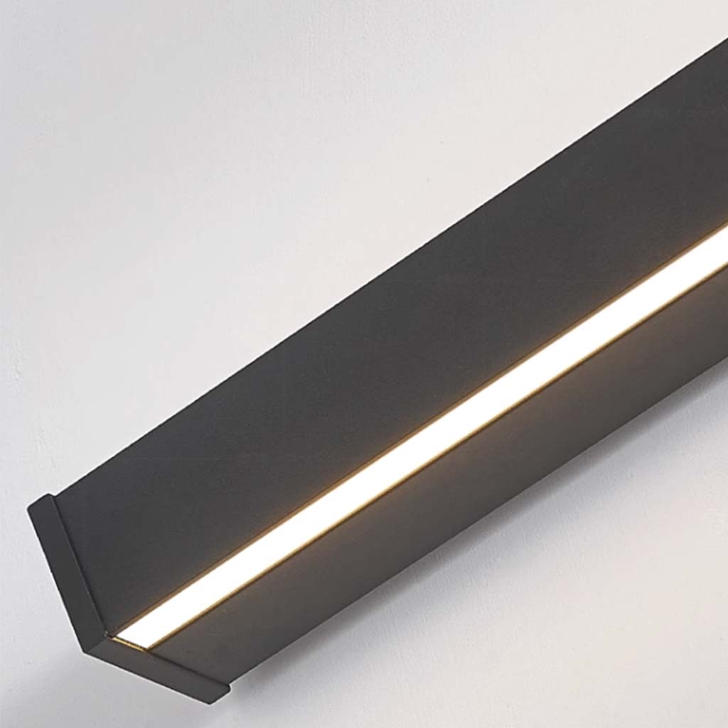Lineare LED-Wandleuchte Dimmbar Schwarz Weiß Schlafzimmer Wohnzimmer Modernes minimalistisches Design Stimmungsbeleuchtung | Sansoti