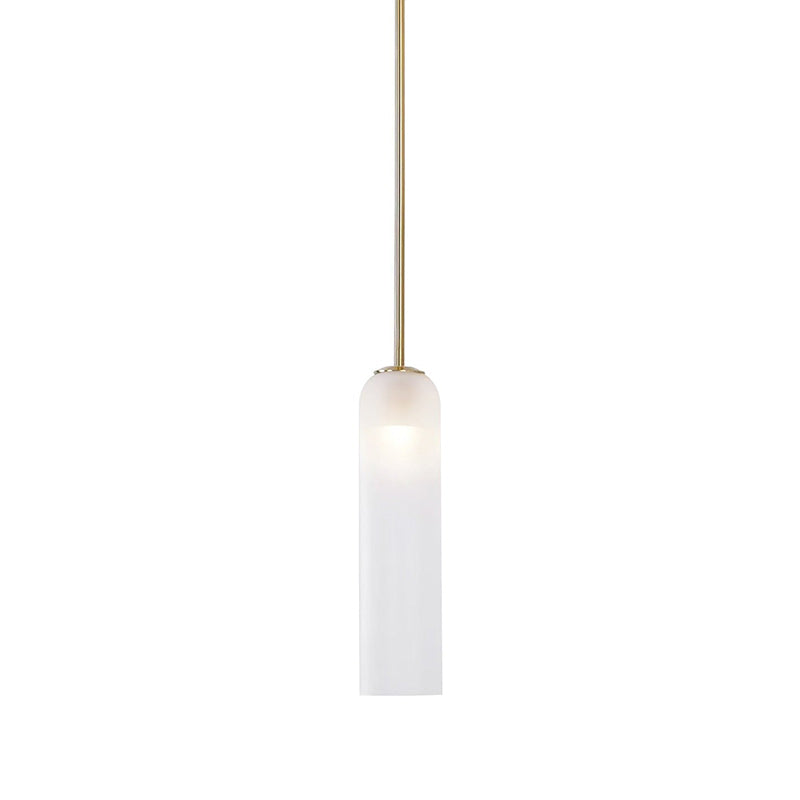 Suspension en verre avec tube long – verre soufflé bouche finition noire ou dorée diamètre 10 cm | Sansoti