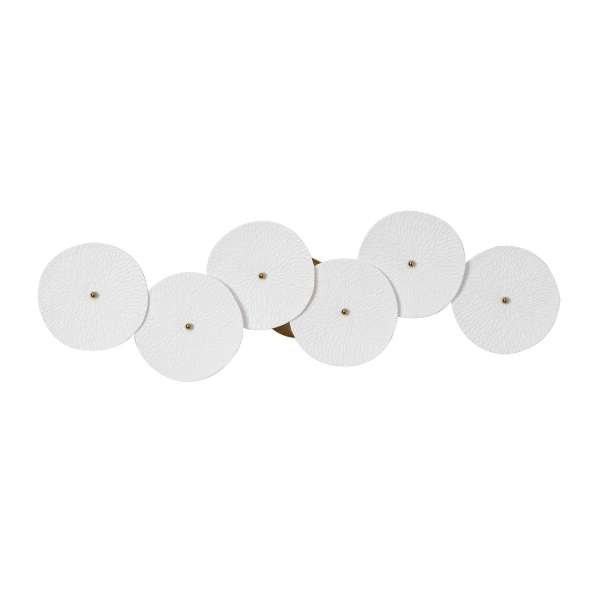 Ceramic Lotus Flower Wall Light with Gold Frame – Cascading Light Effect for Stylish Illumination | Sansoti