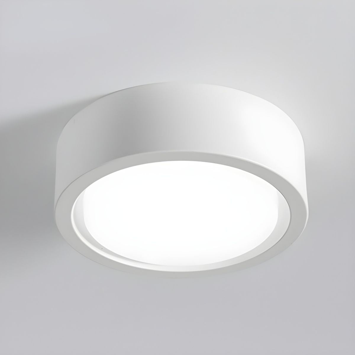 Round Surface-Mounted LED Ceiling Light Adjustable Light Color Black White 10-18 cm Living Room Hallway Corridor Kitchen Bedroom | Sansoti