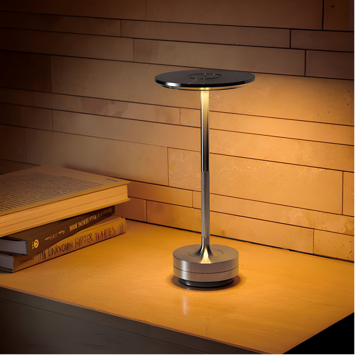 Kabellose Tischlampe mit Touch-Dimmung – Luxuriöse LED-Tischlampe Wiederaufladbar, Kabellos & Stimmungslicht für Wohnzimmer und Schlafzimmer