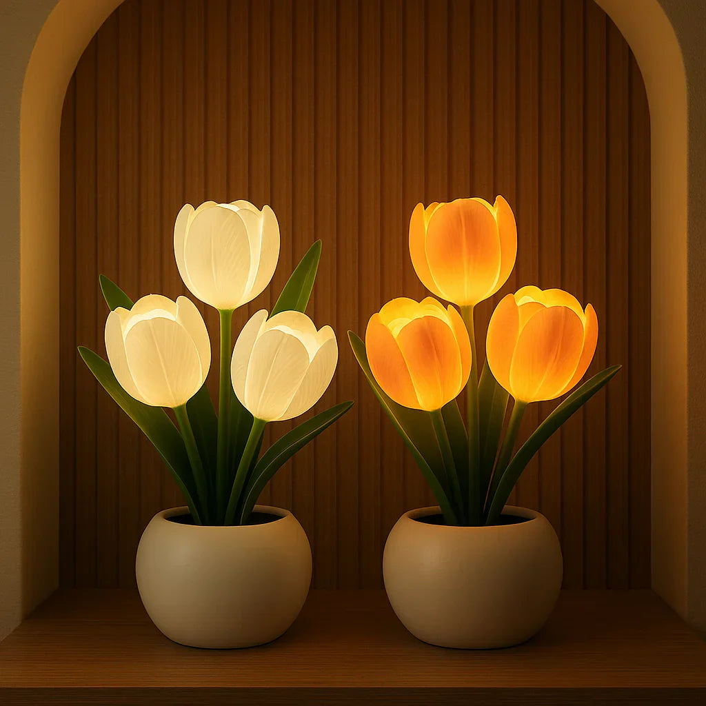 Decoratieve LED Tulpenlamp Warmwit – Sfeerverlichting Woonkamer | Sansoti