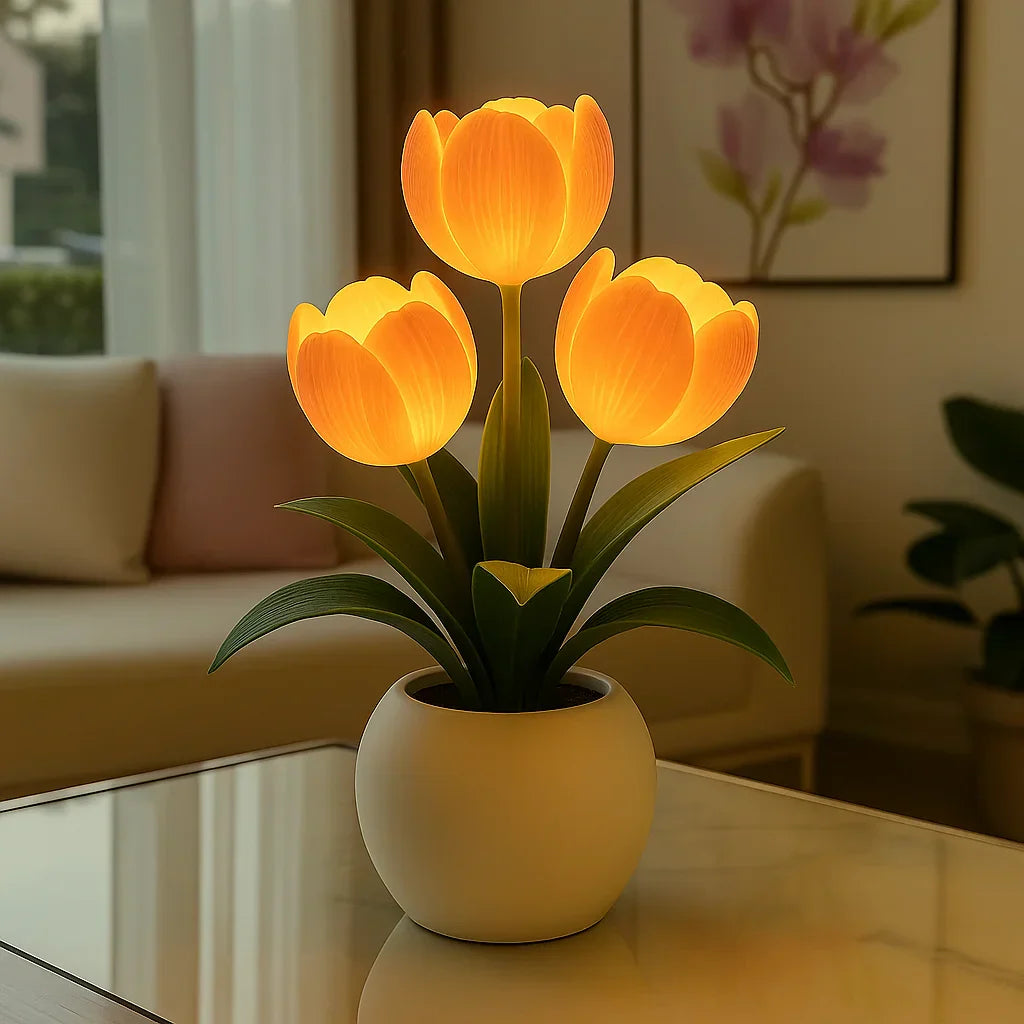 Decoratieve LED Tulpenlamp Warmwit – Sfeerverlichting Woonkamer | Sansoti