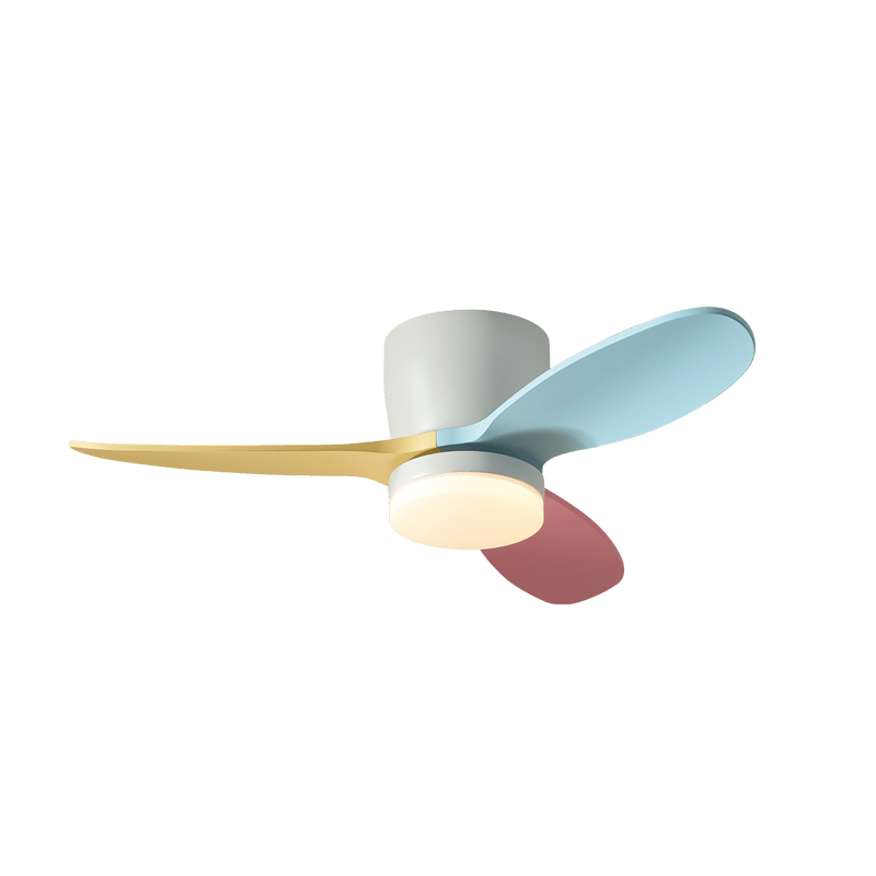 Ceiling Fan Milo with Lighting — Elegant Fan 91cm Modern Design with Remote Control | Sansoti