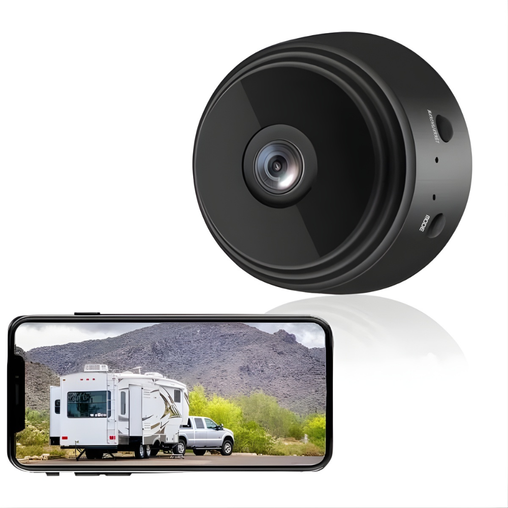 Wireless Rearview Camera Full HD 720P for Camper Truck Trailer – Magnetic Mount 360° Rotatable | Sansoti