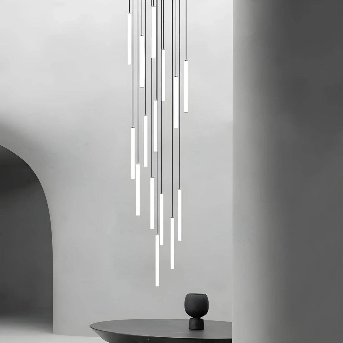 Trap Hanglamp Hoog Plafond Spiraal LED Meerdere Lichts Modern | Sansoti