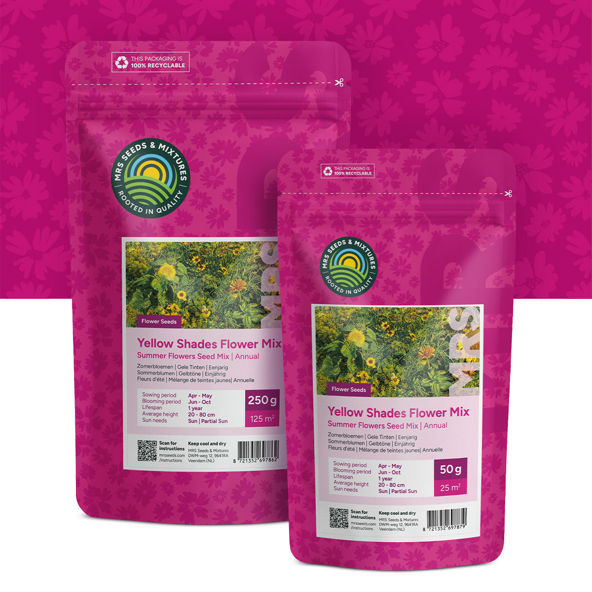 Sommerblumen Gelbtöne – Mix