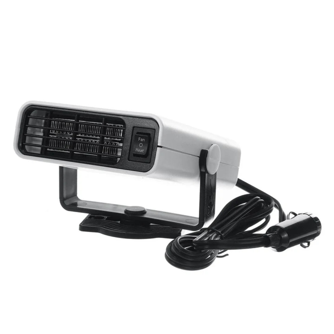Car Heater 12V 24V Compact Black White Defroster Windshield Heater Portable Accessory | Sansoti