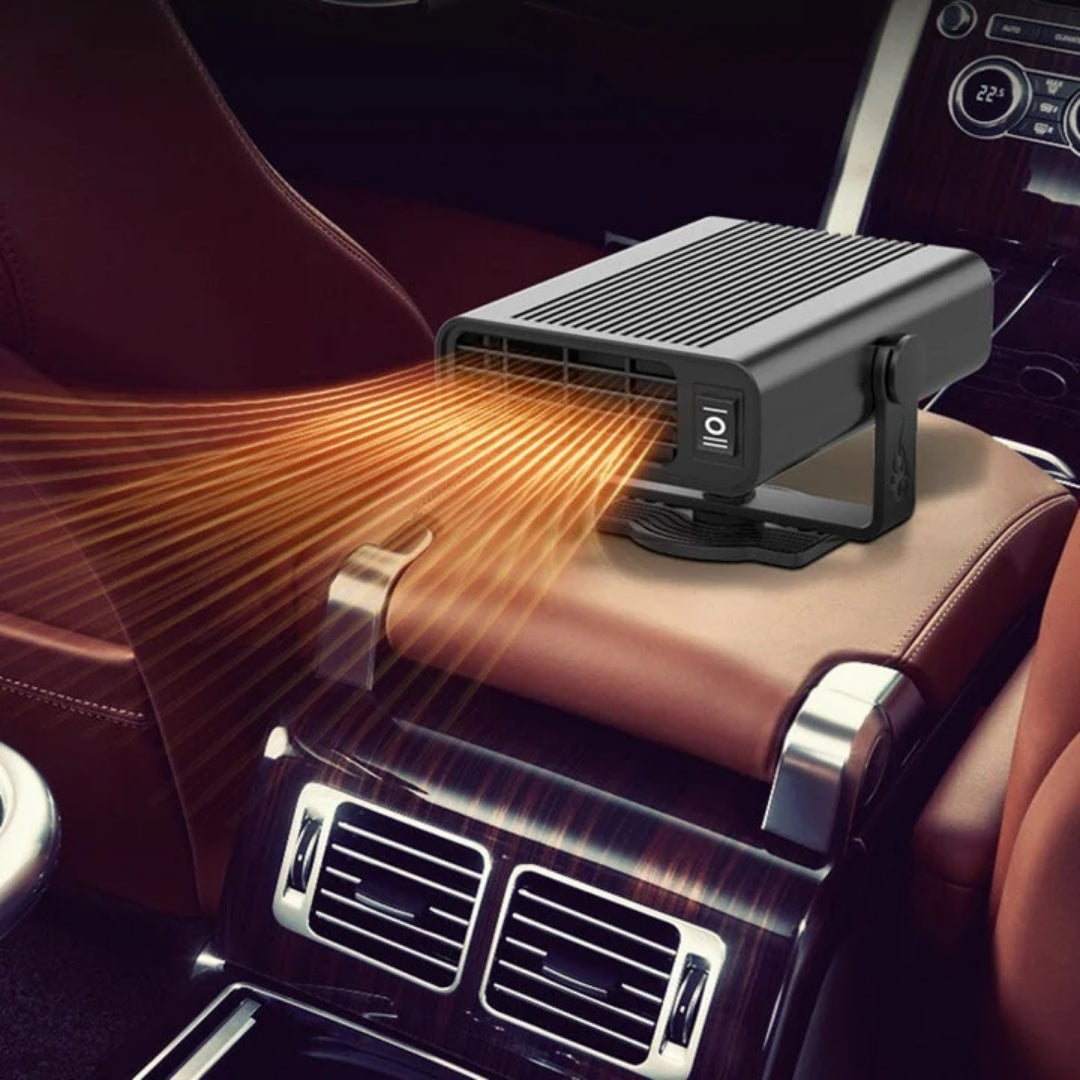 Car Heater 12V 24V Compact Black White Defroster Windshield Heater Portable Accessory | Sansoti