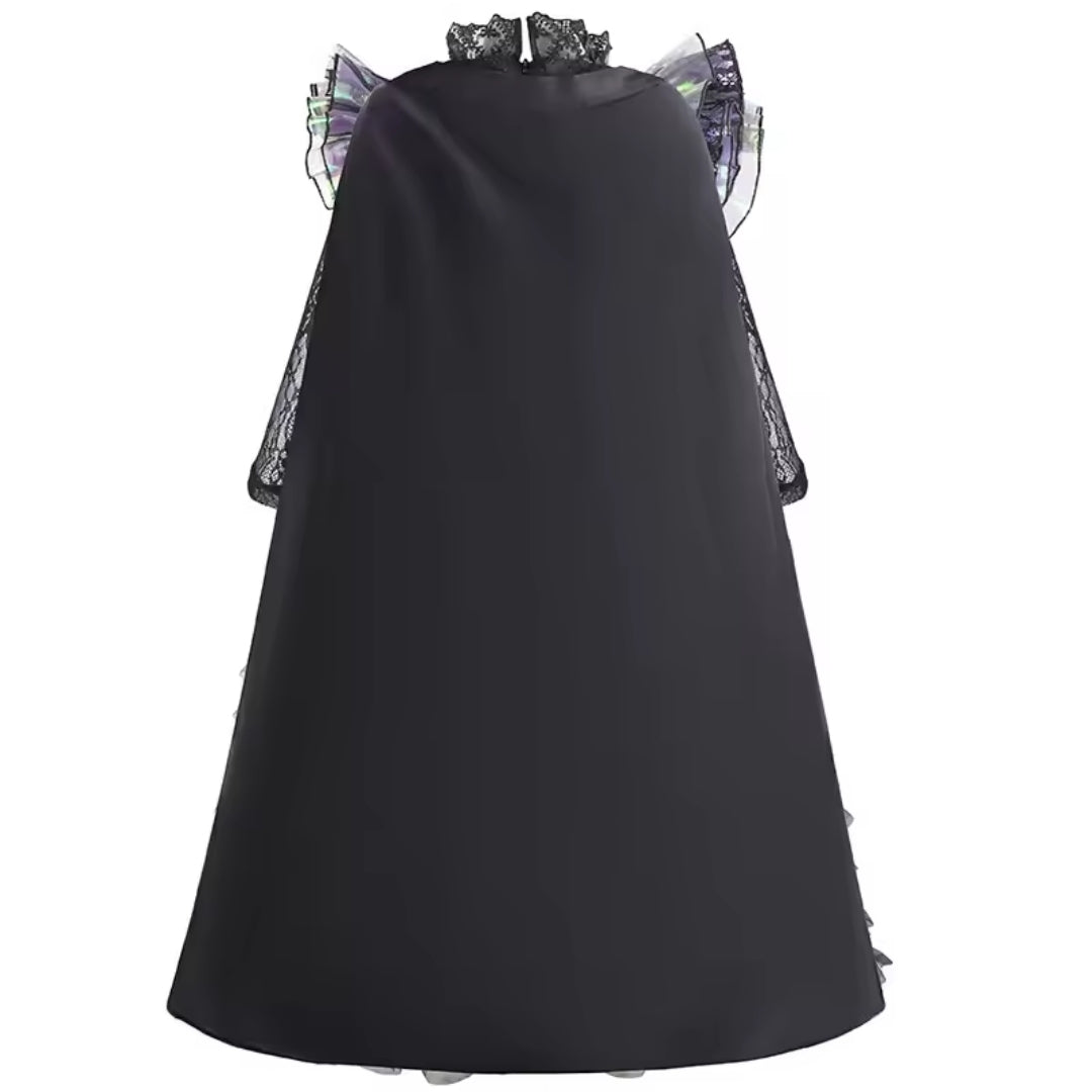 Fantasy Witch Costume with Wizard Hat for Children, Dress-Up Party, Halloween, Theatre Costume, Carnival | Sansoti