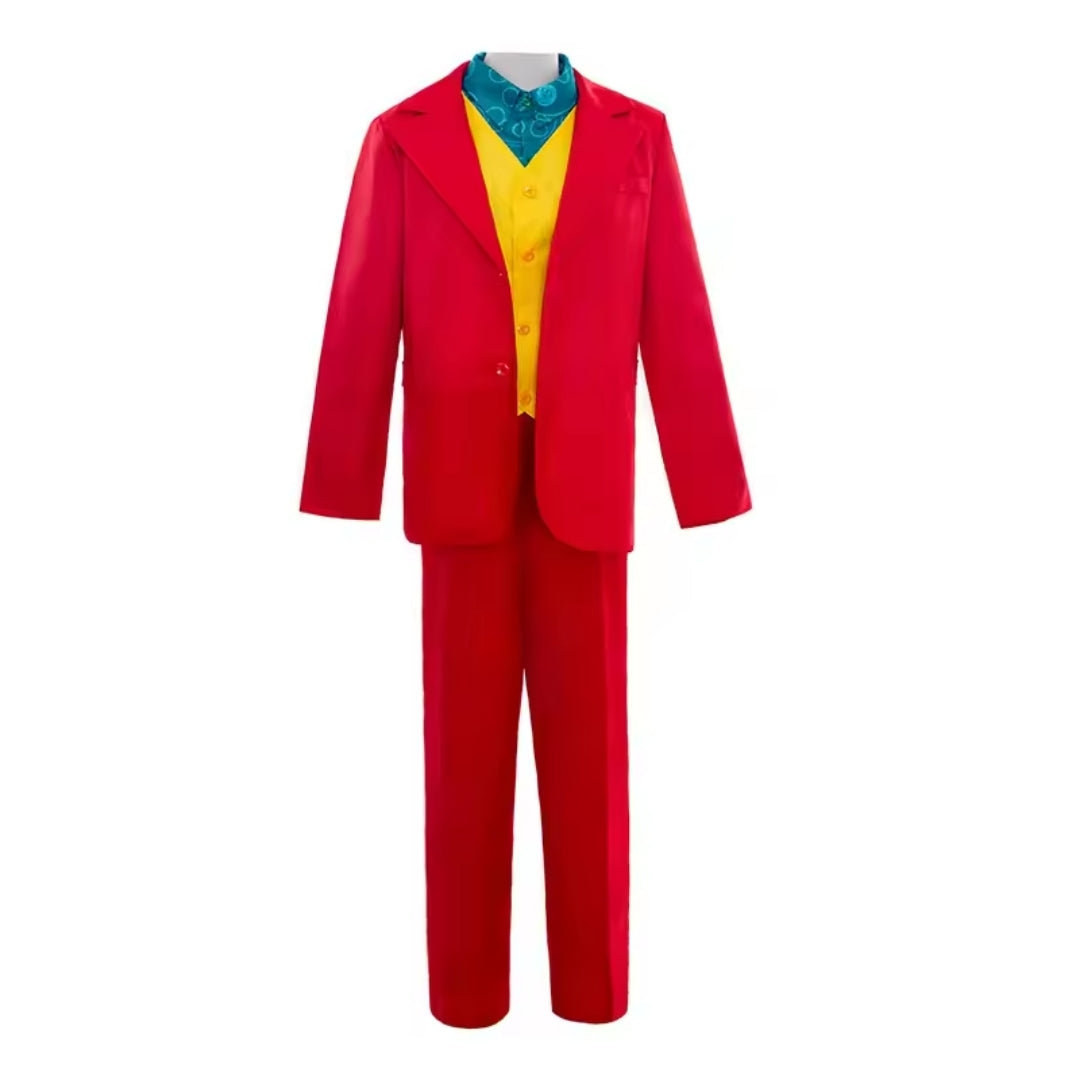 Clownkostuum Volwassenen met Groene Pruik - Polyester Feestkleding Uniseks Carnaval Verkleedkleding Horror | Sansoti