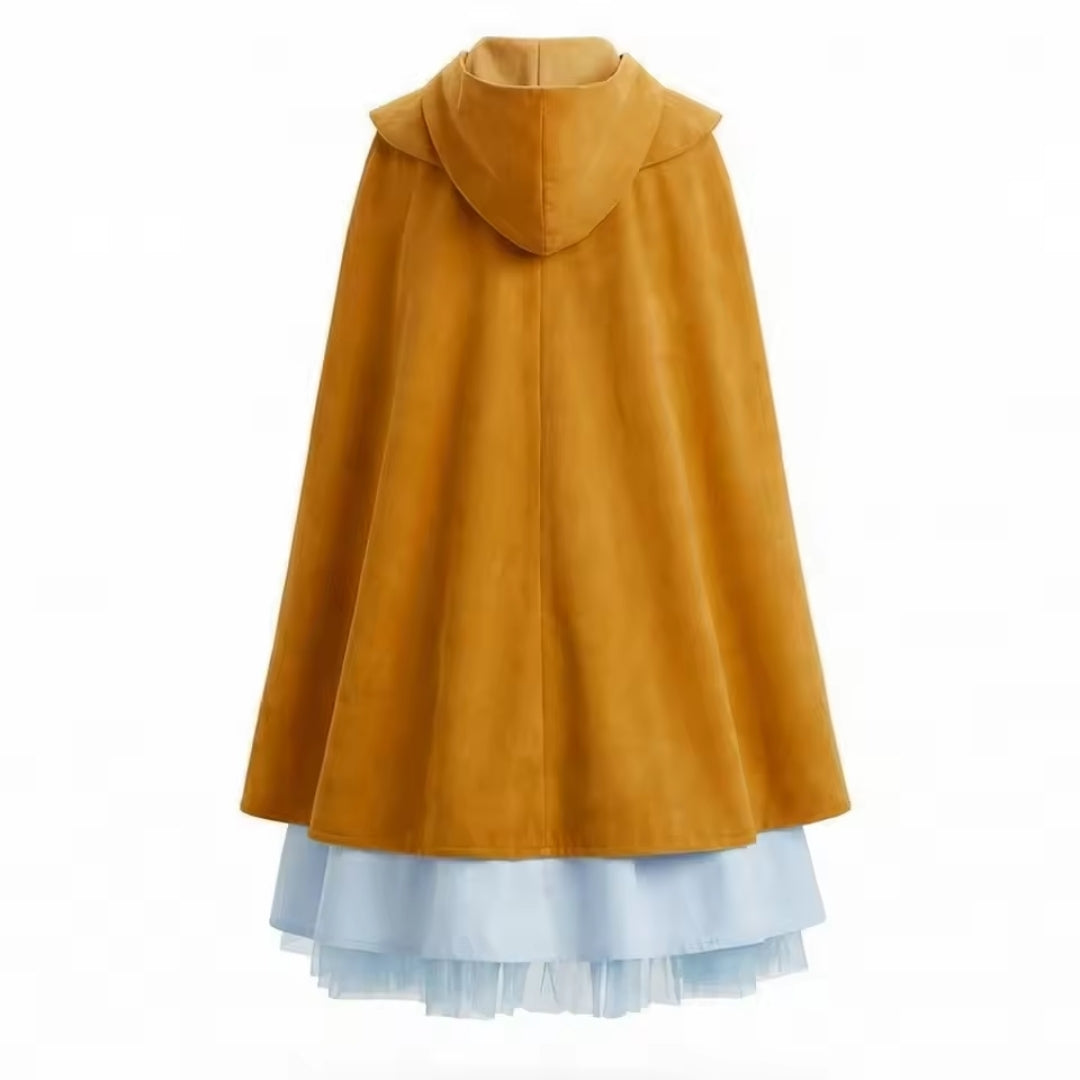 4-teiliges Verkleidungskostüm Mysterie-Serie für Mädchen mit Umhang und Tasche aus Polyester, 4-12 Jahre, Fantasiespiel | Sansoti