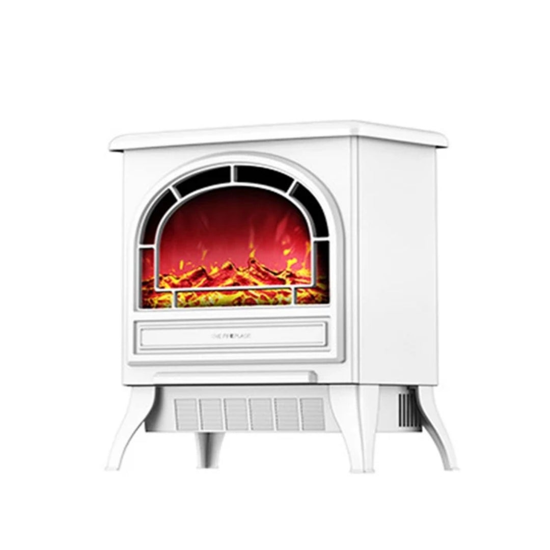 Electric Atmosphere Heater 1800W Quartz Tube Heating 3D Flame Effect Remote Control Living Room Decorative Fireplace | Sansoti