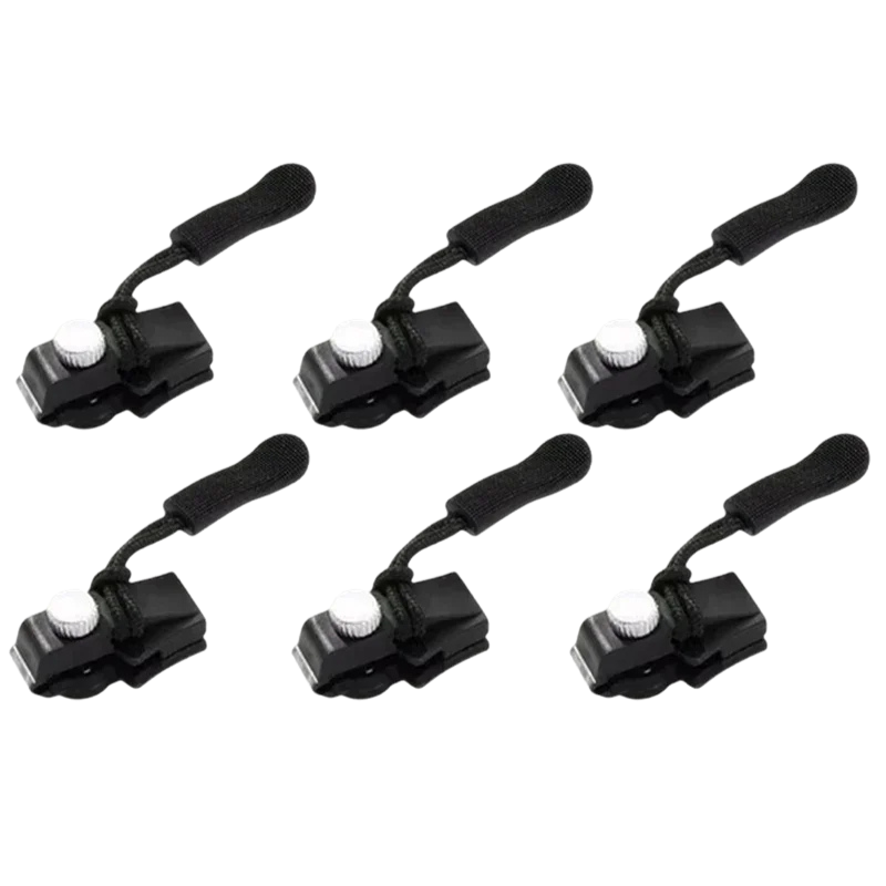 No-Sew Zipper Repair Kit 6 Pieces S M L Clip Travel Fix for Jacket Bag Boot Clothing Trousers Emergency Aid | Sansoti